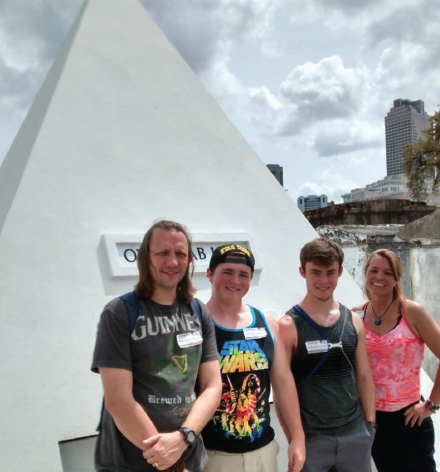 Guests on a St. Louis Cemetery Tour